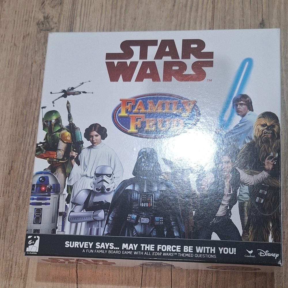 Star Wars Family Feud Board Game Disney Lucasfilm Trivia Party Game Complete